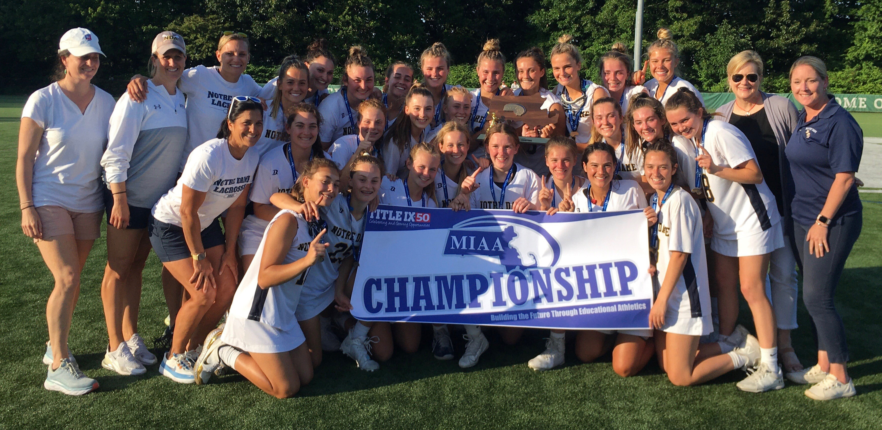 Notre Dame (Hingham) Division 2 Girls Lacrosse champion 2022