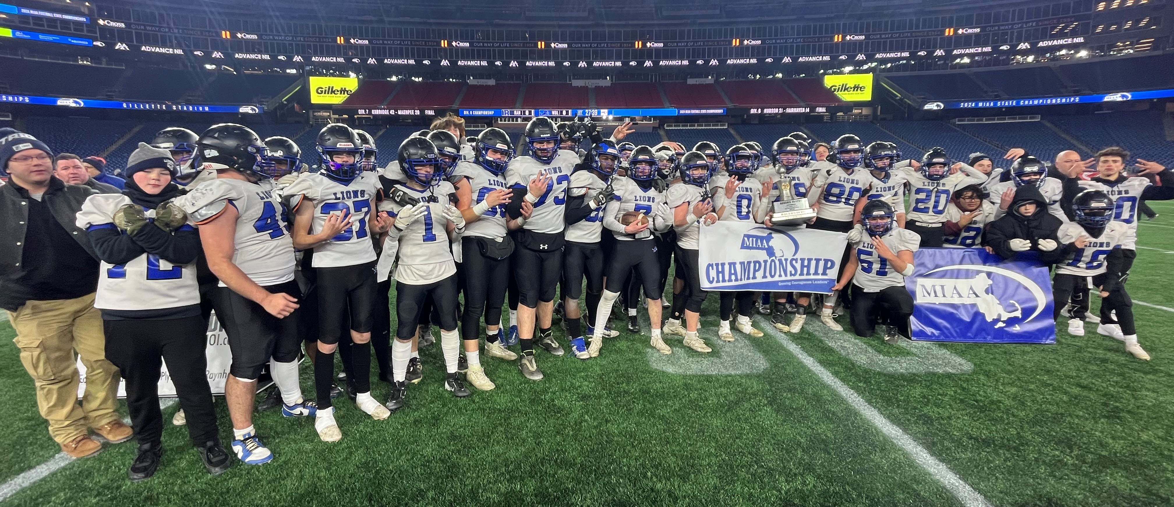 West Boylston Division 8 football champion 2024