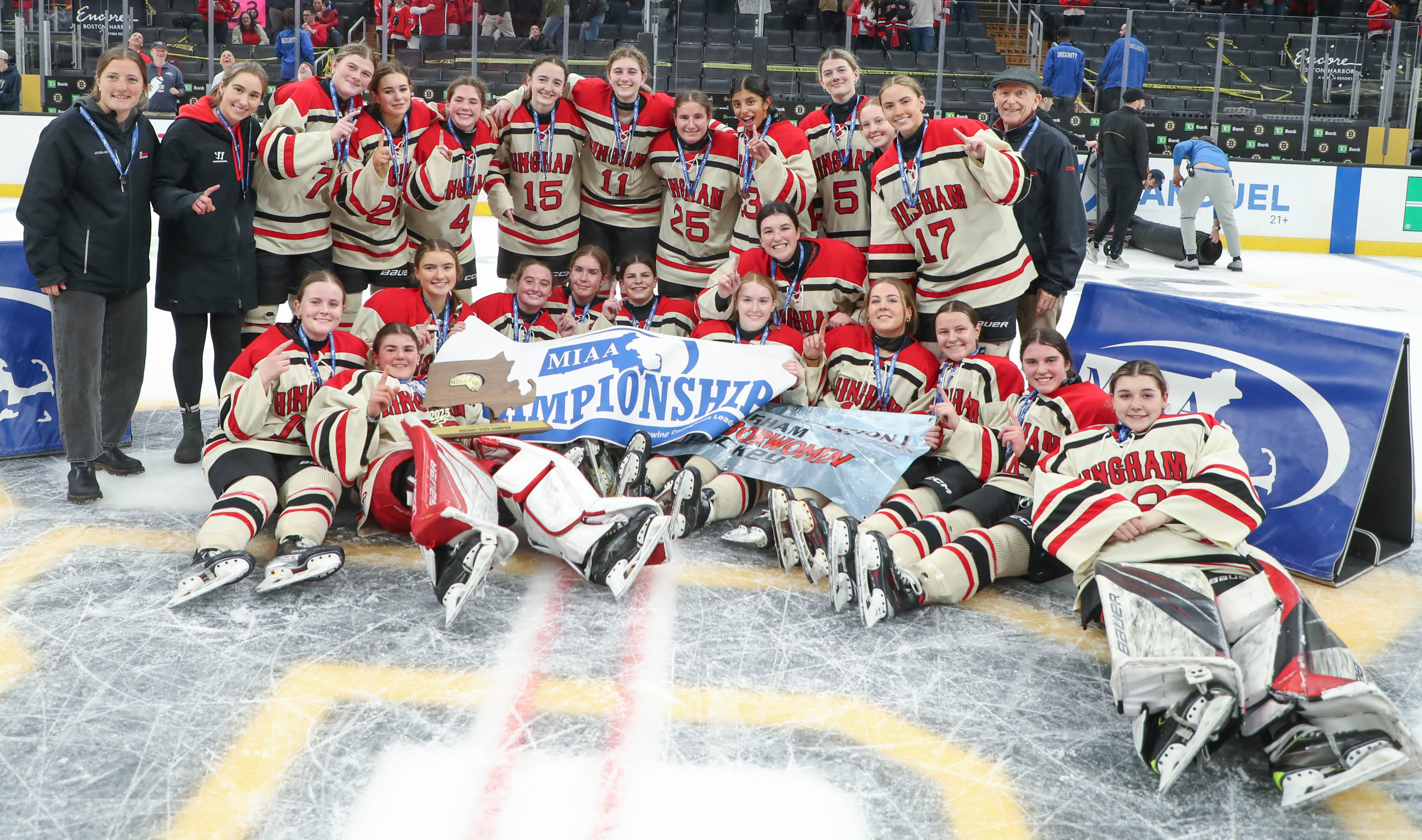 Hingham Division 1 Girls Ice Hockey champion 2025