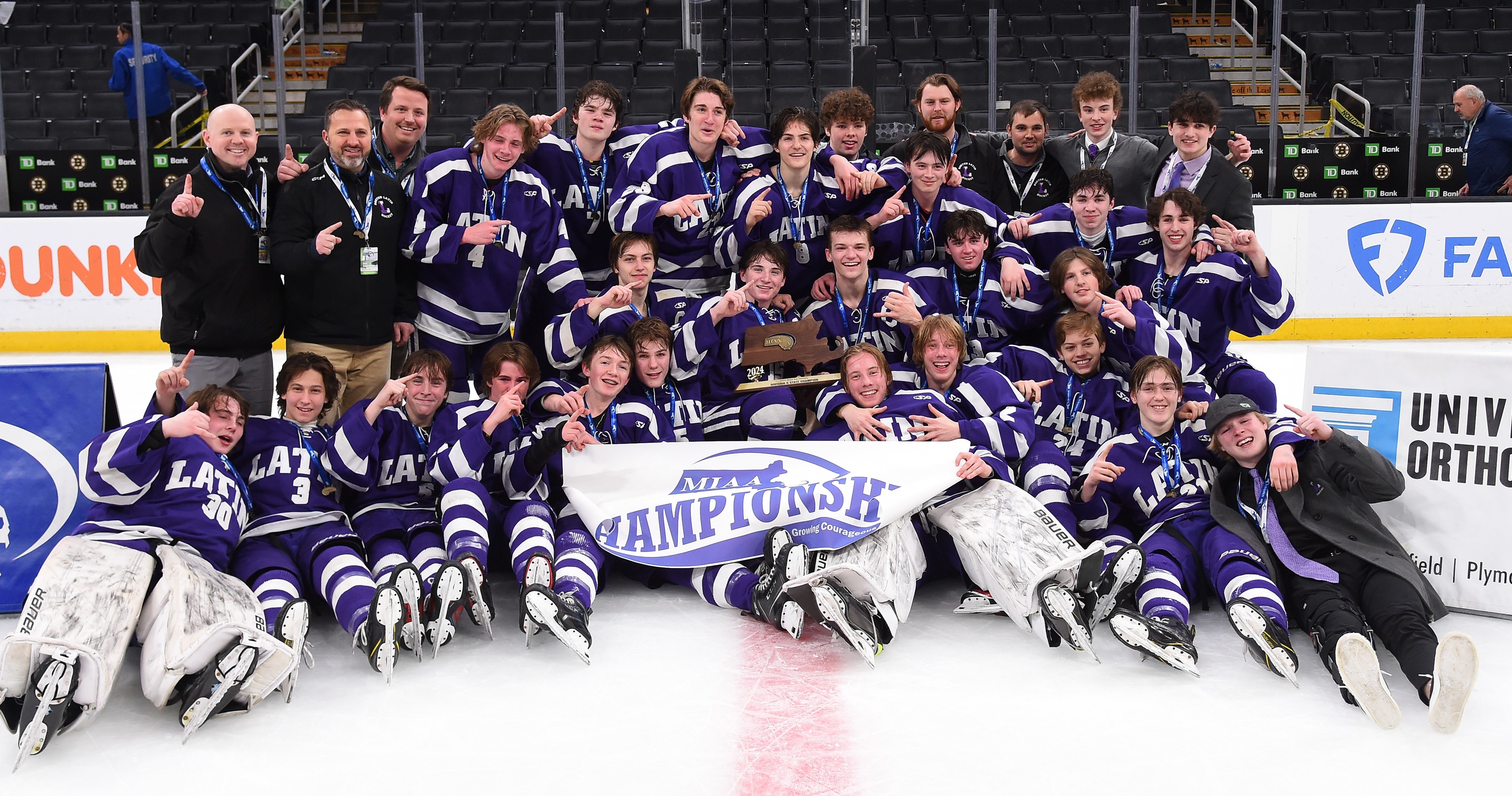 Boston Latin Division 2 Boys Ice Hockey champion 2024