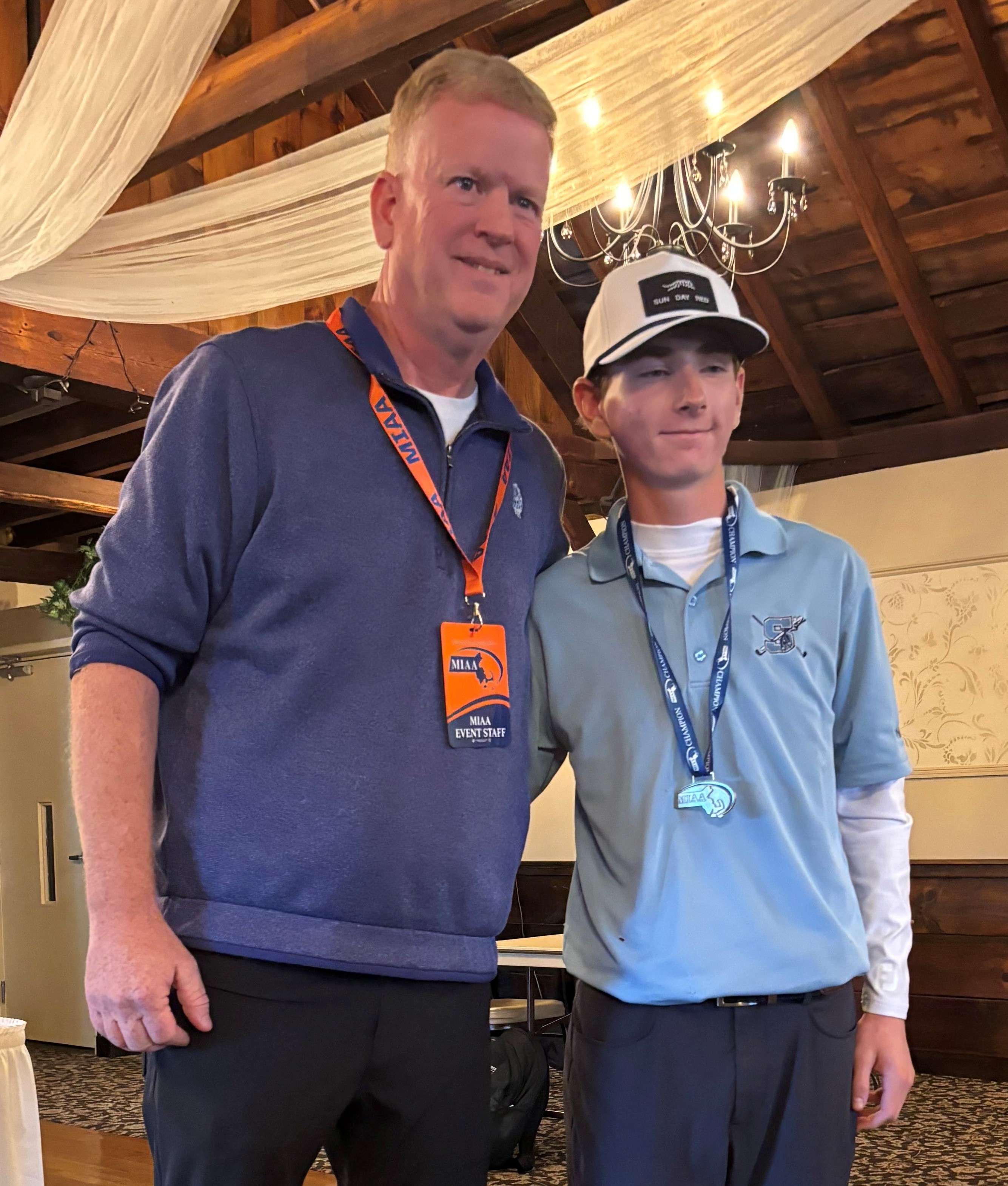 Aidan Connell Division 3 Fall Golf medalist 2025