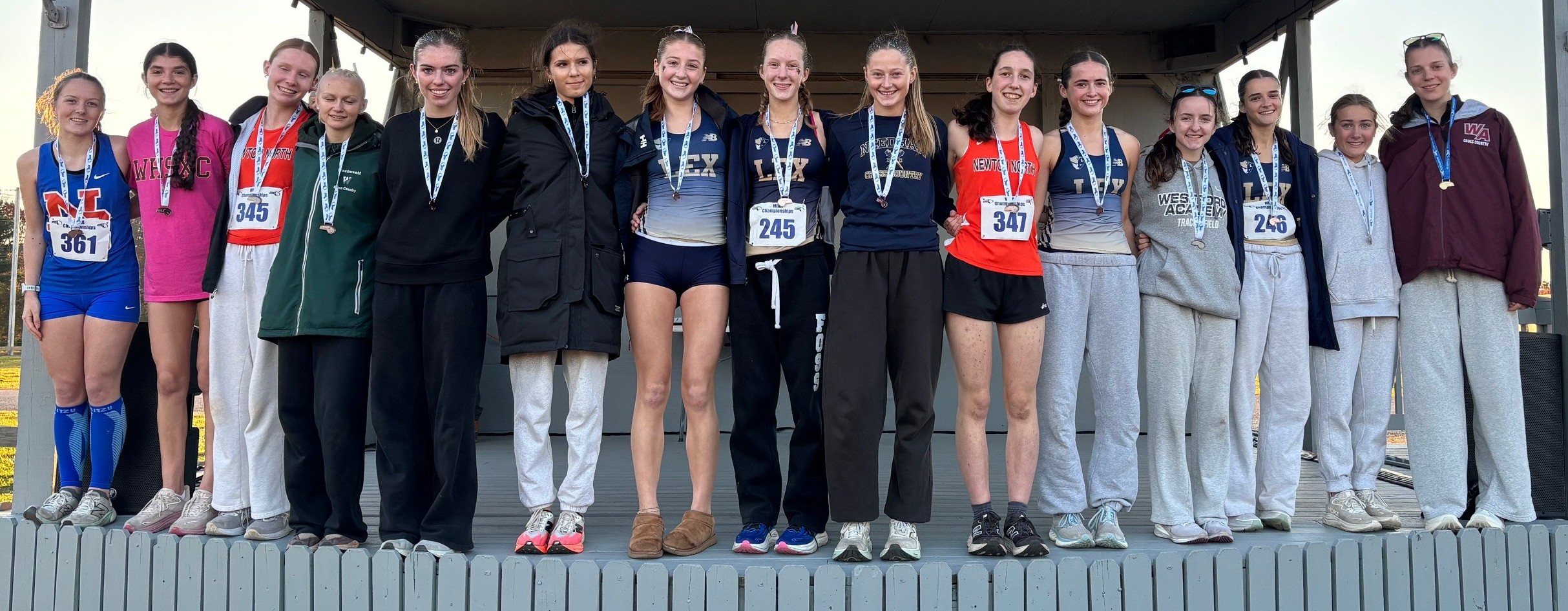 2025 Division 1A Girls Cross Country medalists