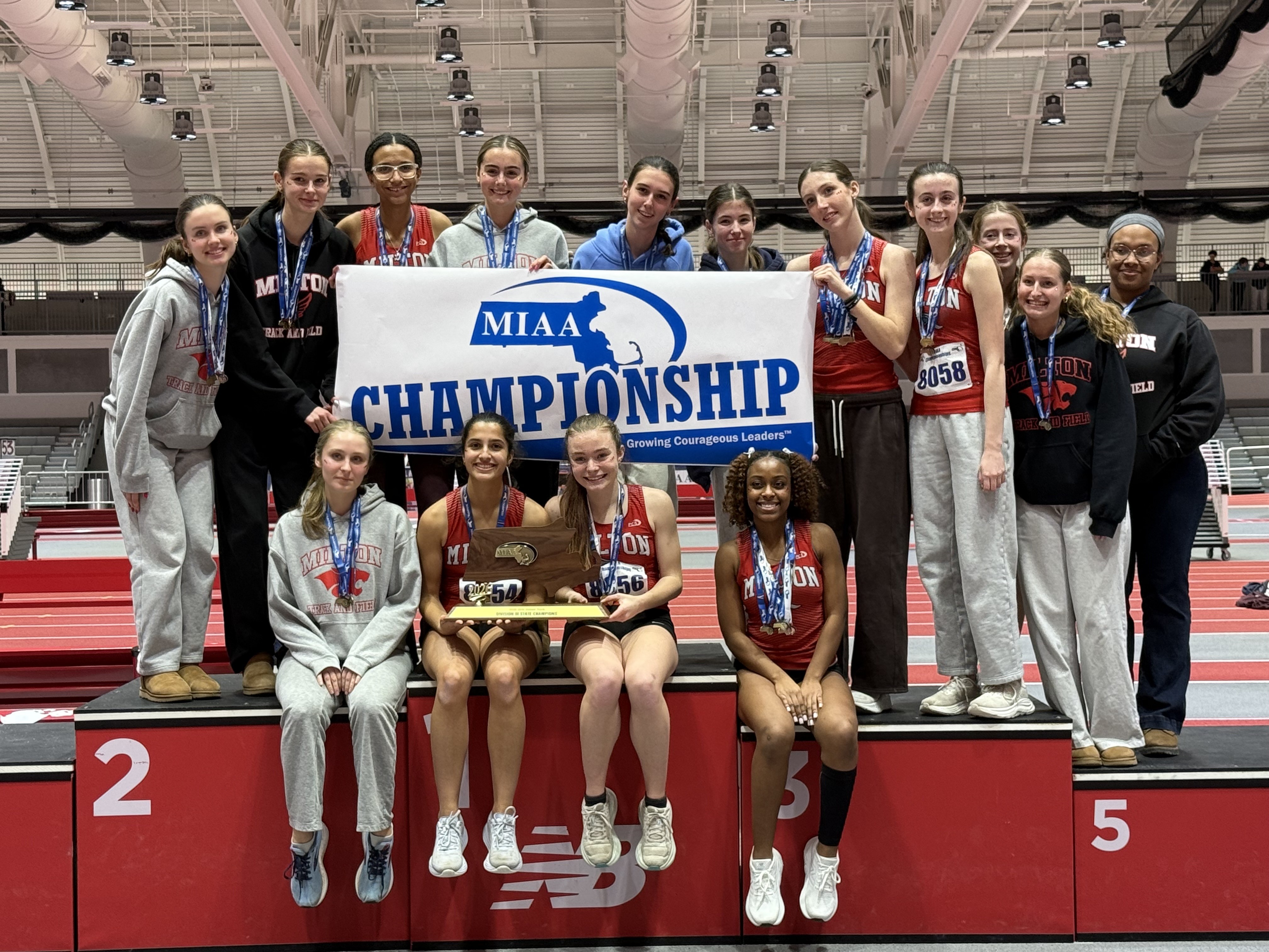 Milton Division 3 Girls Indoor Track champion 2026