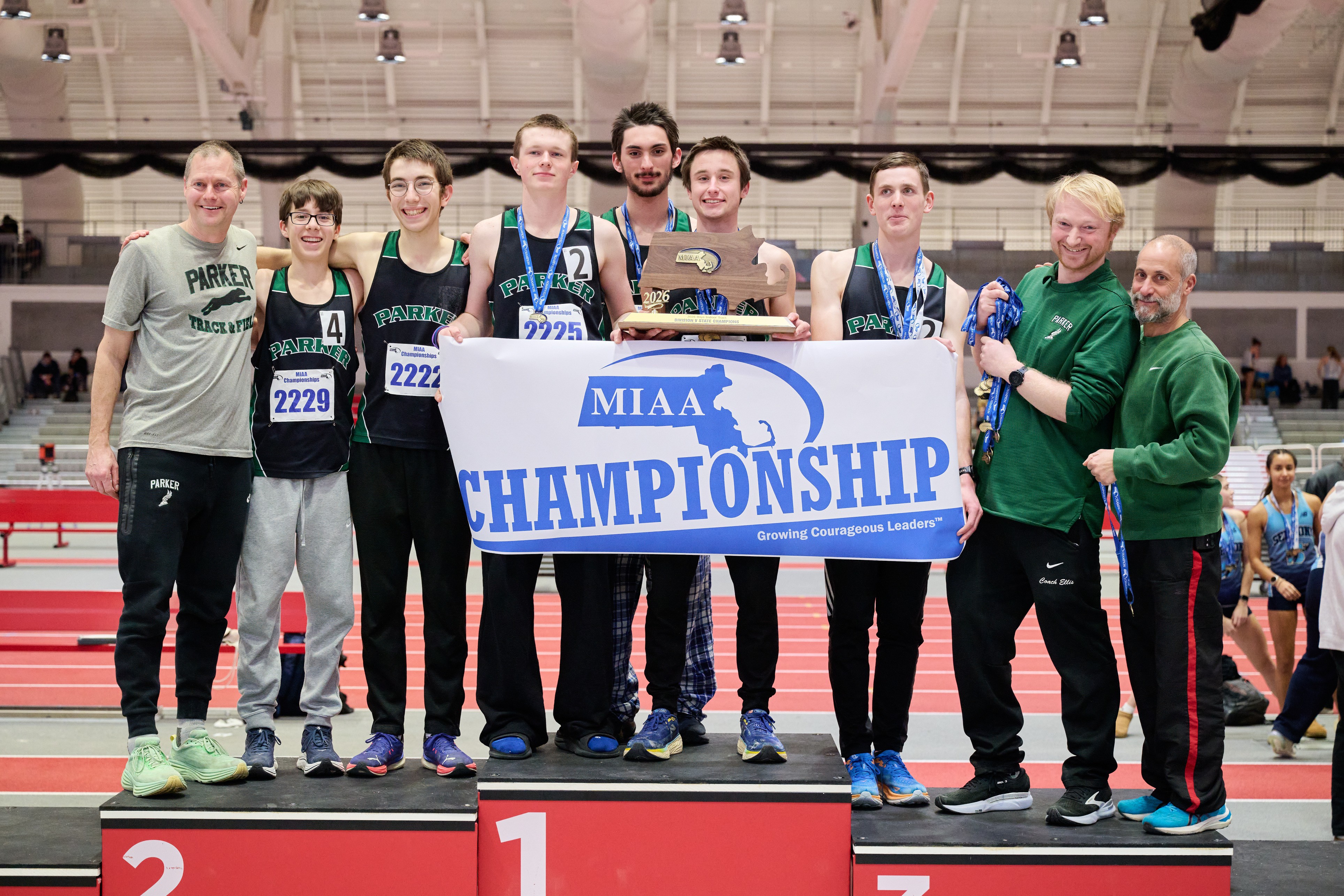 Parker Charter Division 5 Boys Indoor Track champion 2026