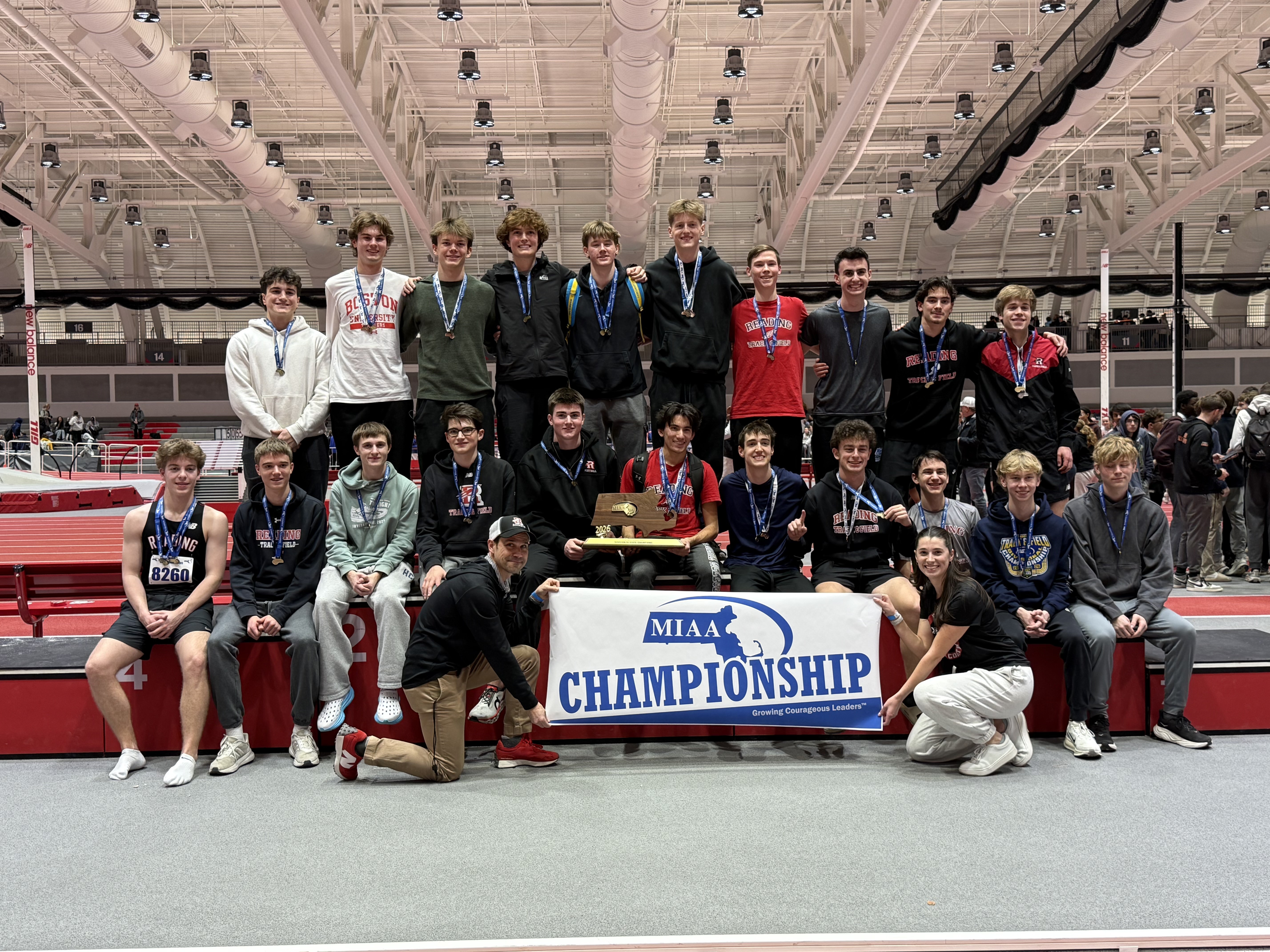 Reading Division 3 Boys Indoor Track champion 2026