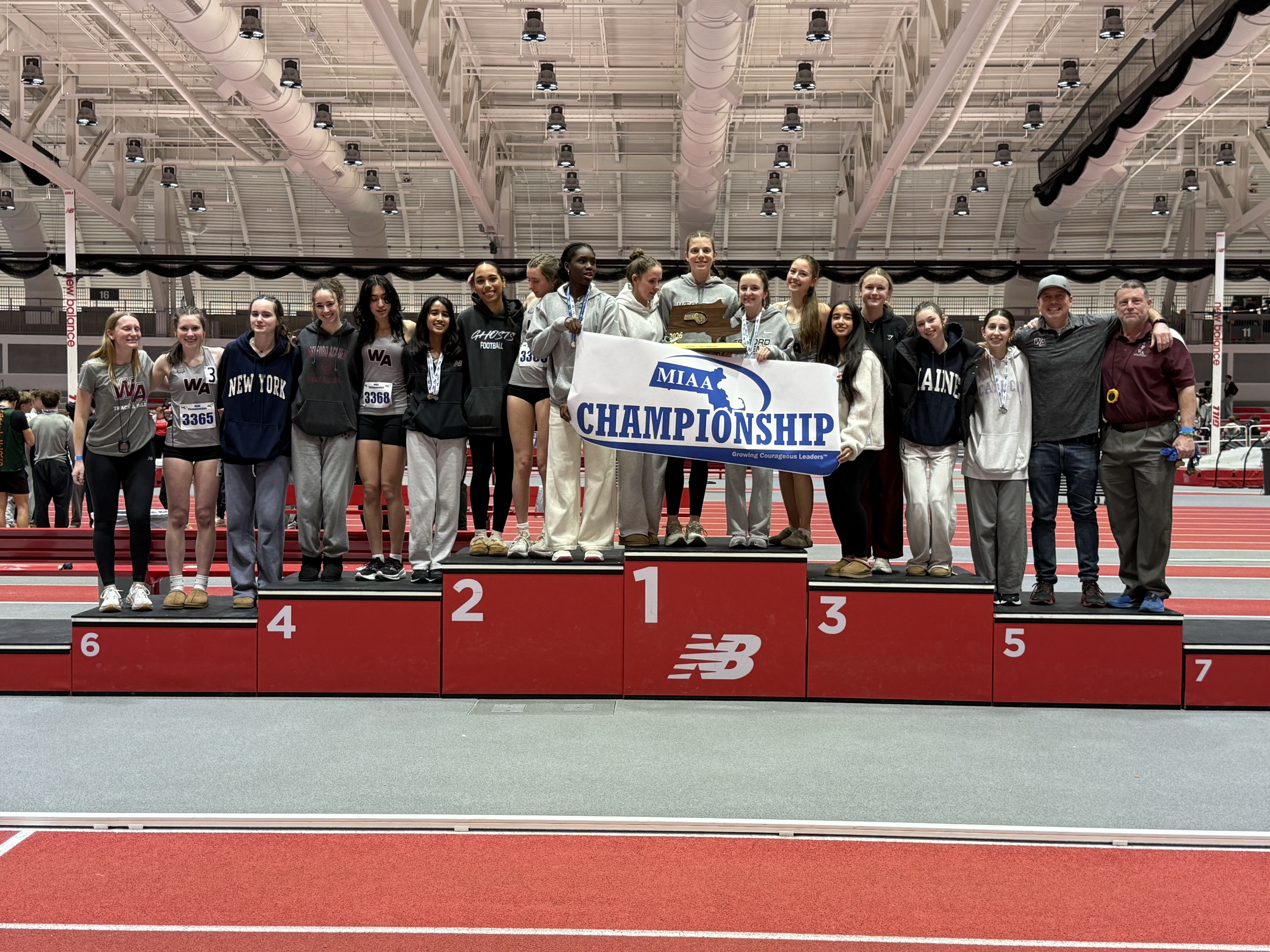 Westford Academy Division 2 Girls Indoor Track champion 2026