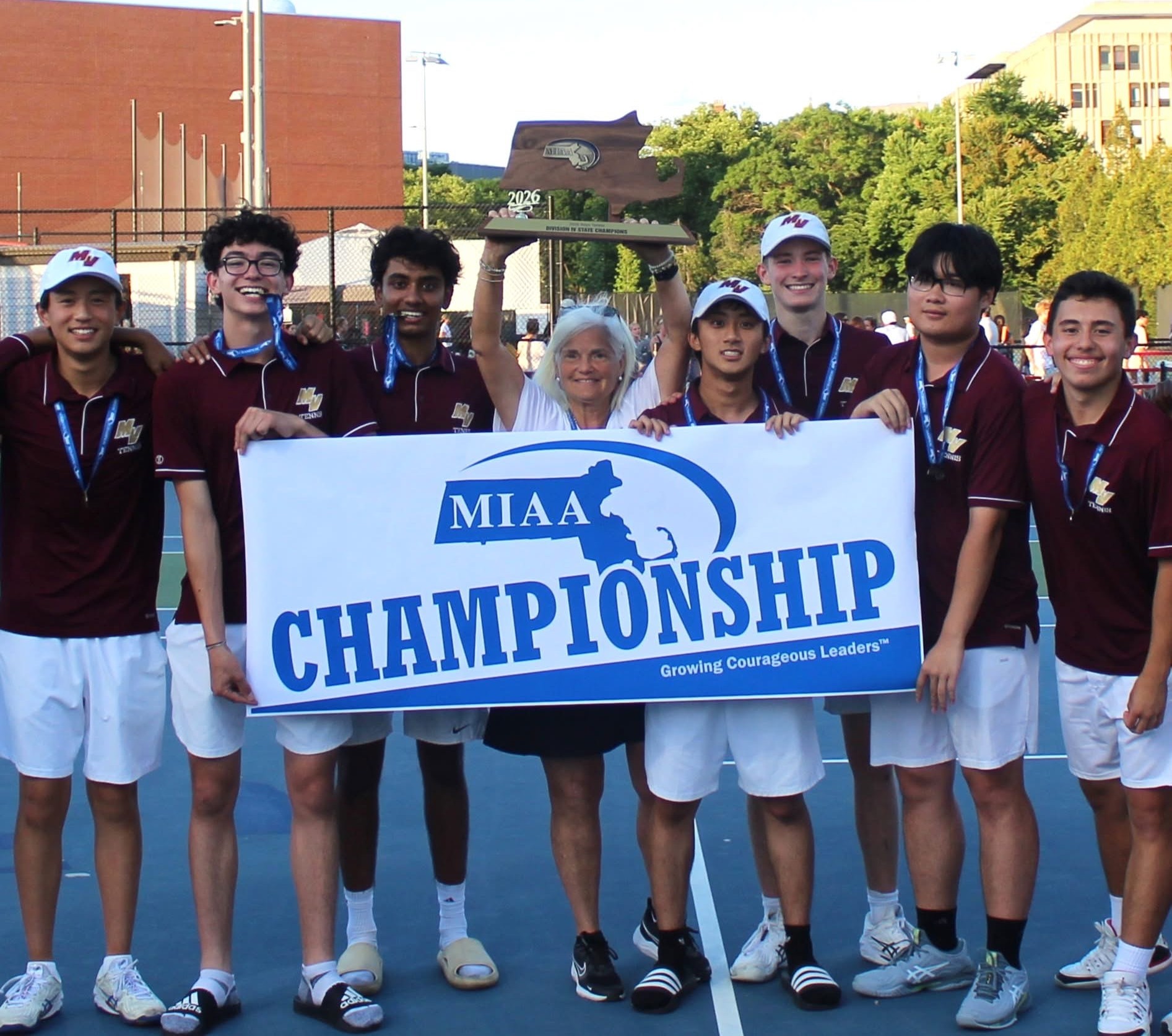 Mystic Valley Division 4 Boys Tennis champion 2026
