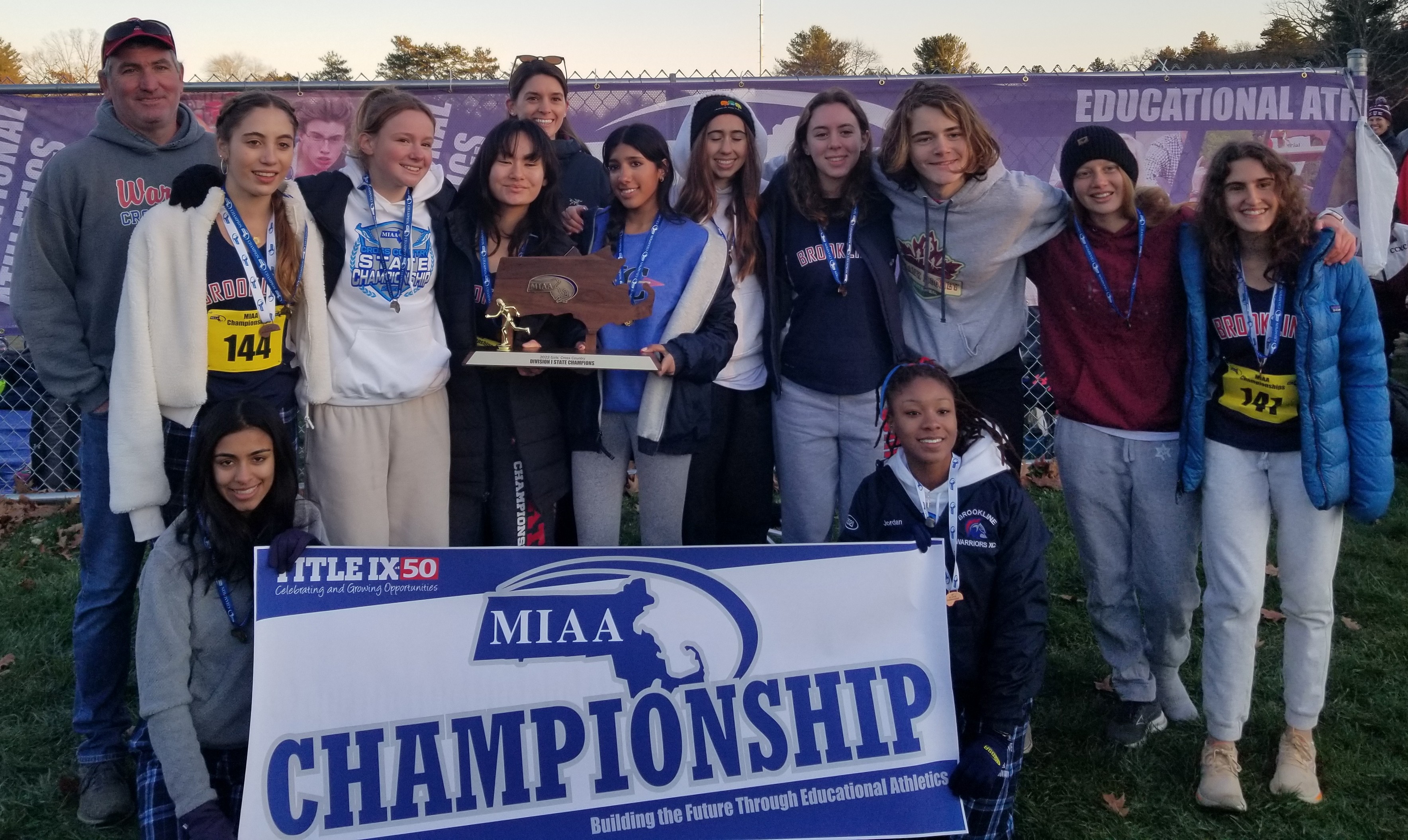Brookline Division 1 Girls Cross Country champion 2022
