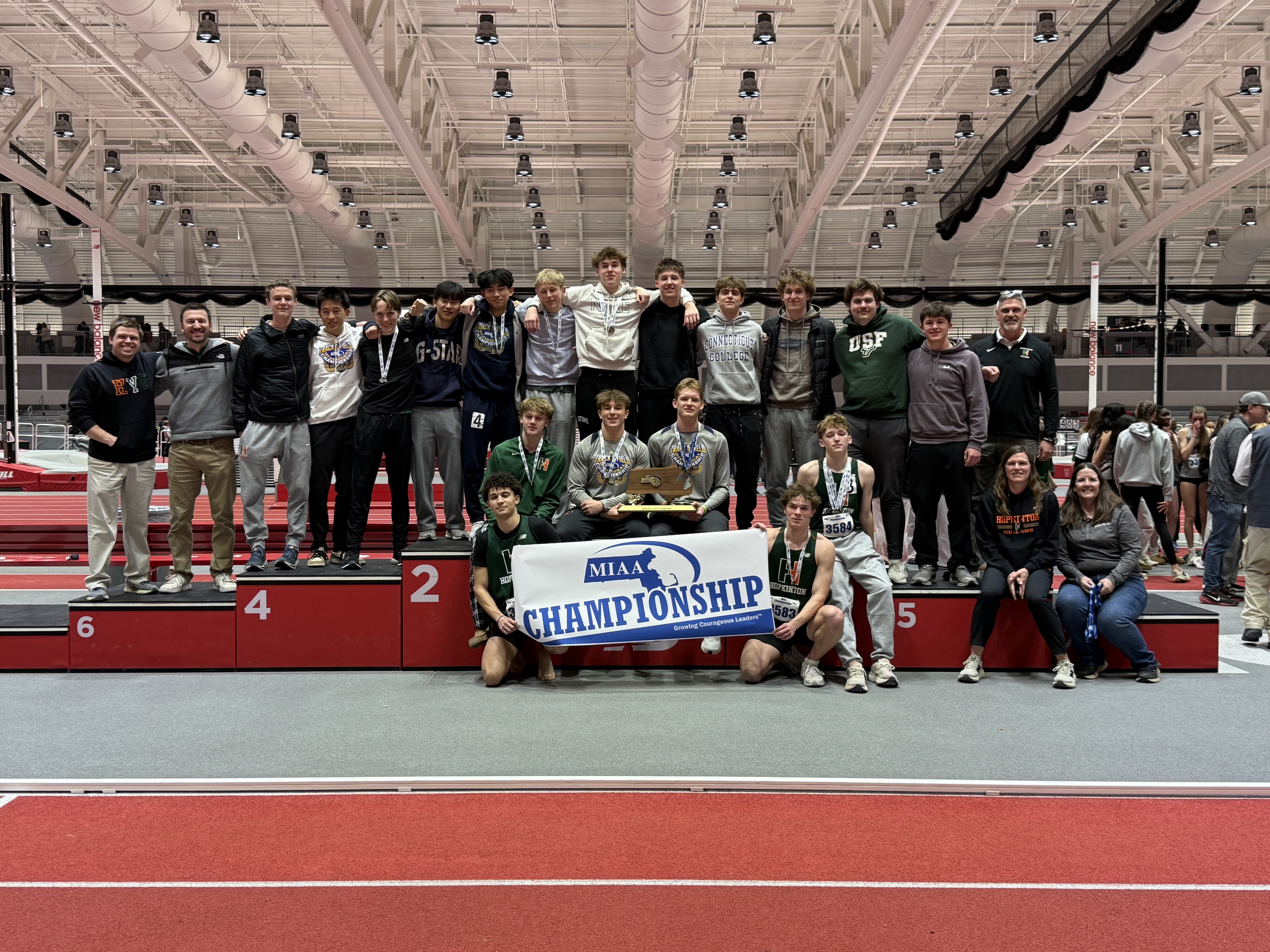 Hopkinton Division 2 Boys Indoor Track champion 2026