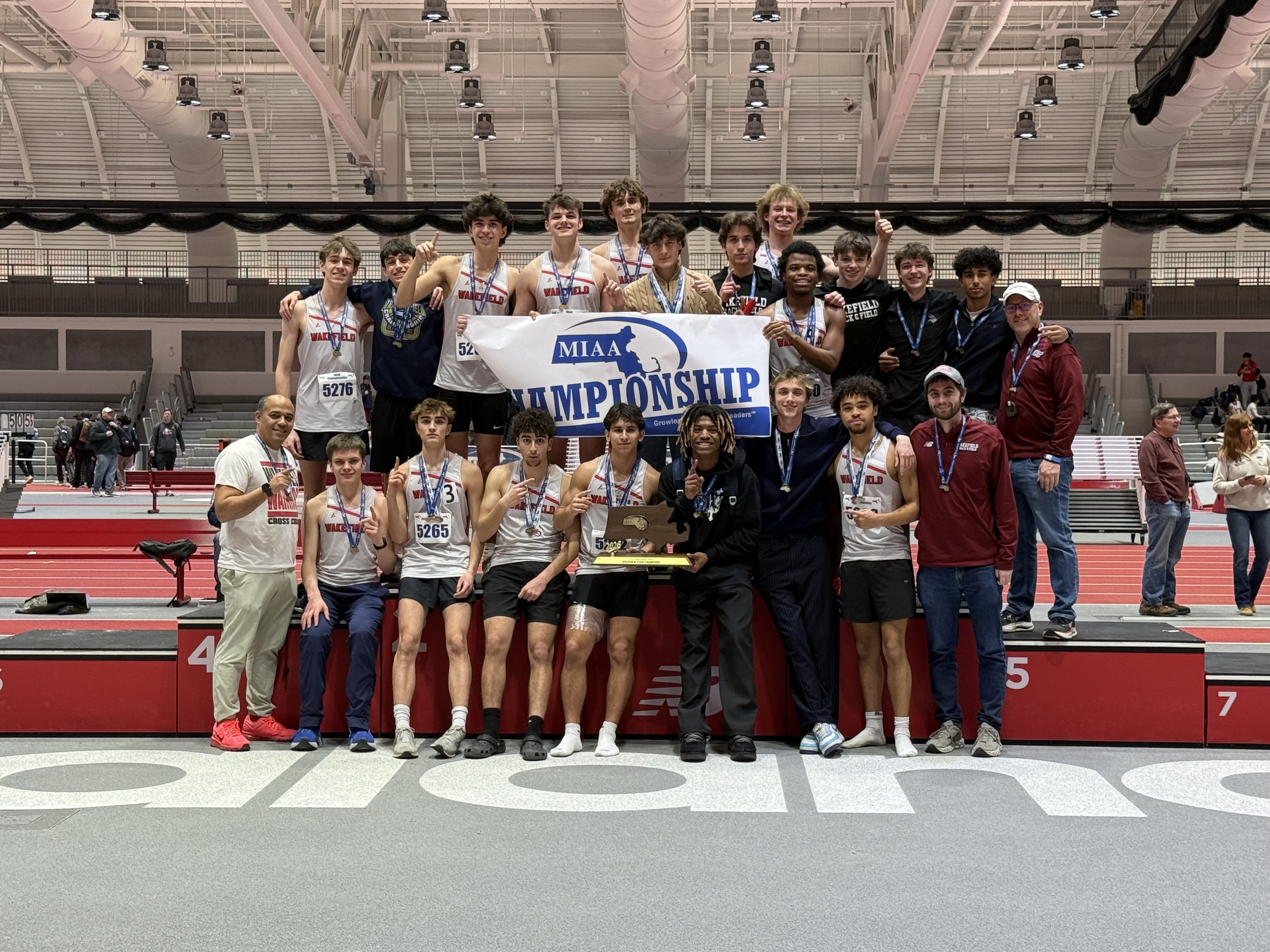 Wakefield Division 4 Boys Indoor Track champion 2026