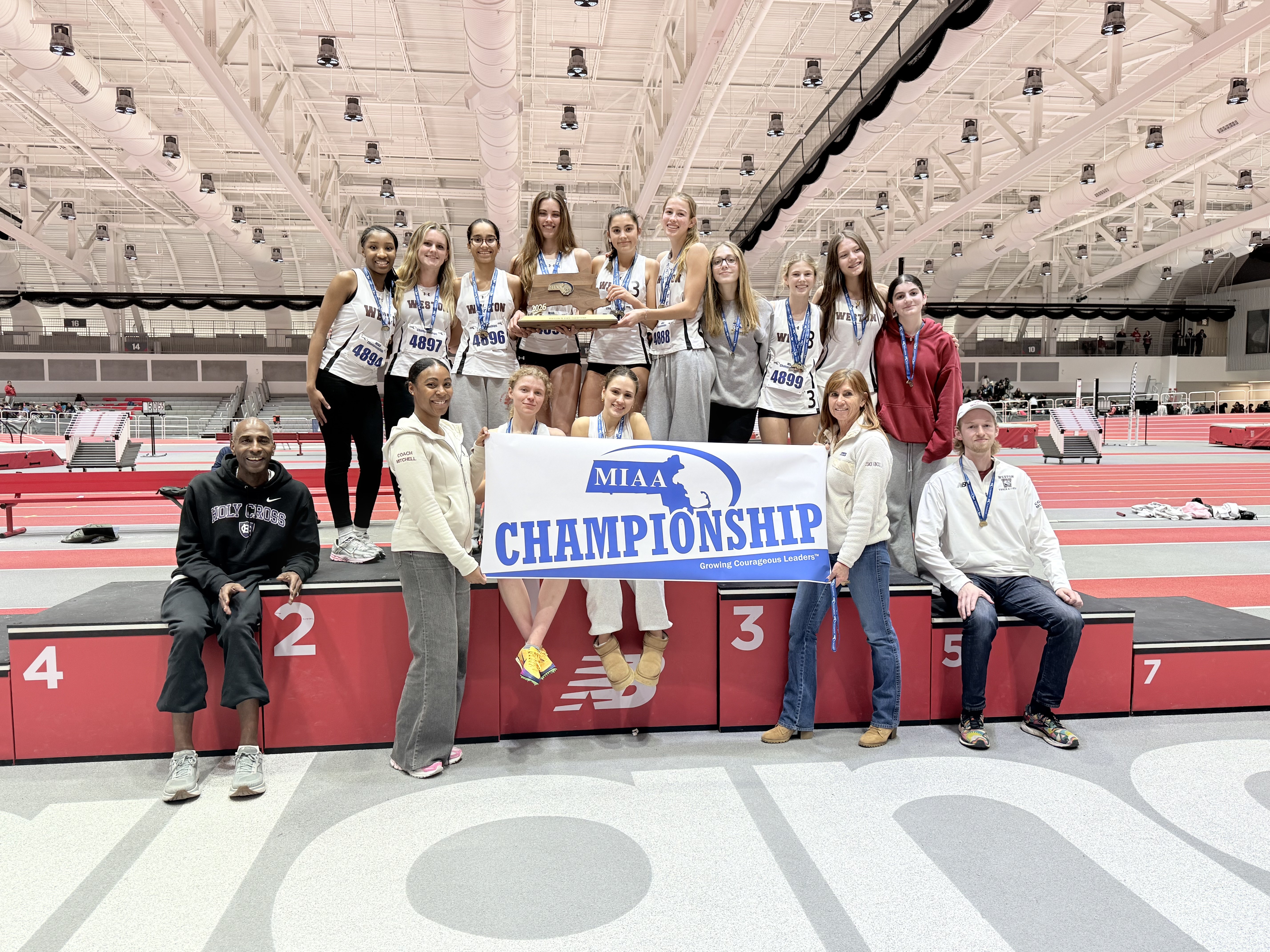 Weston Division 4 Girls Indoor Track champion 2026