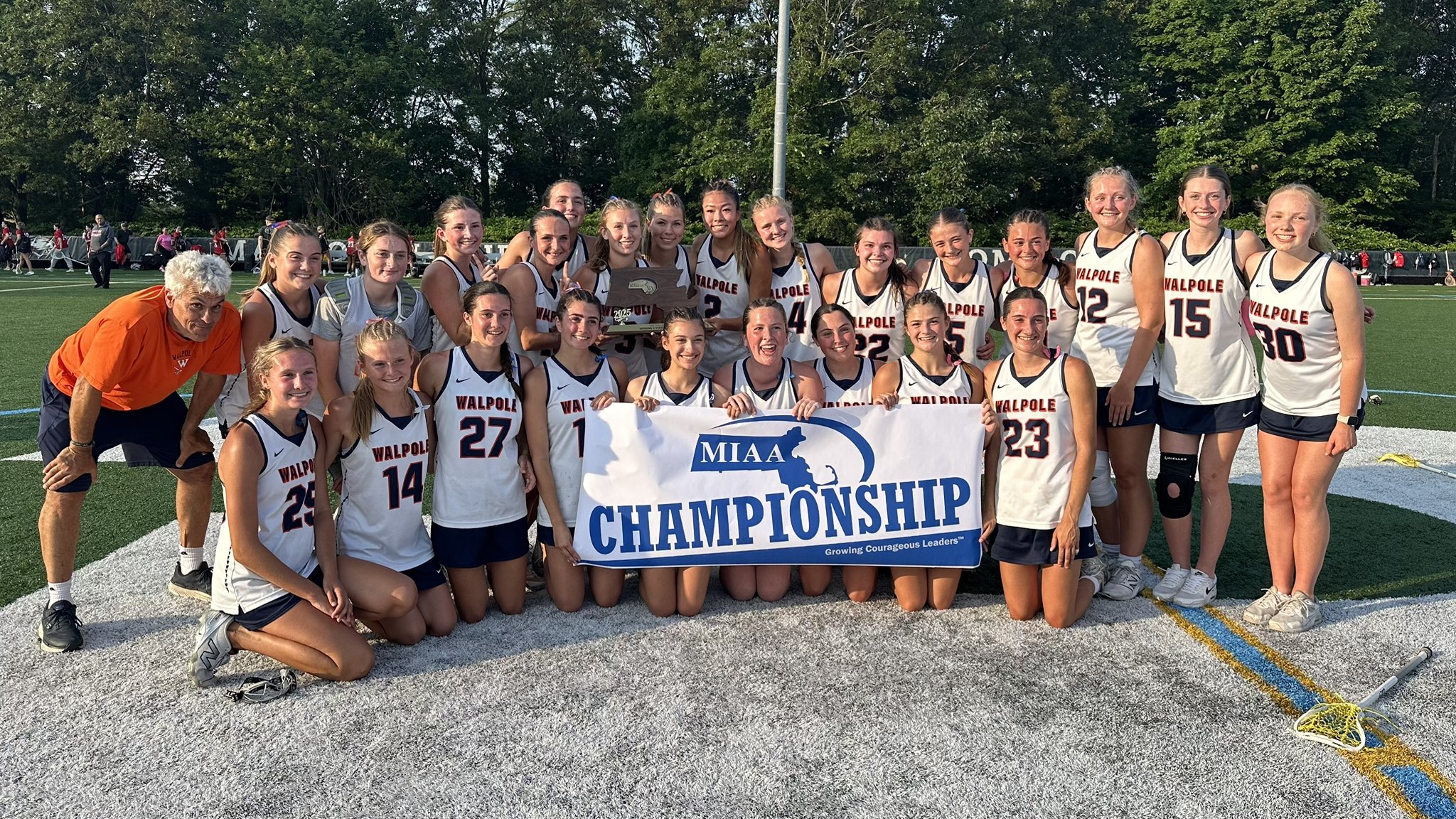 Walpole 2025 Division 2 Girls Lacrosse champion