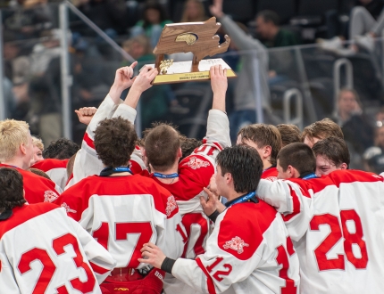 Catholic Memorial hockey trophy 2025