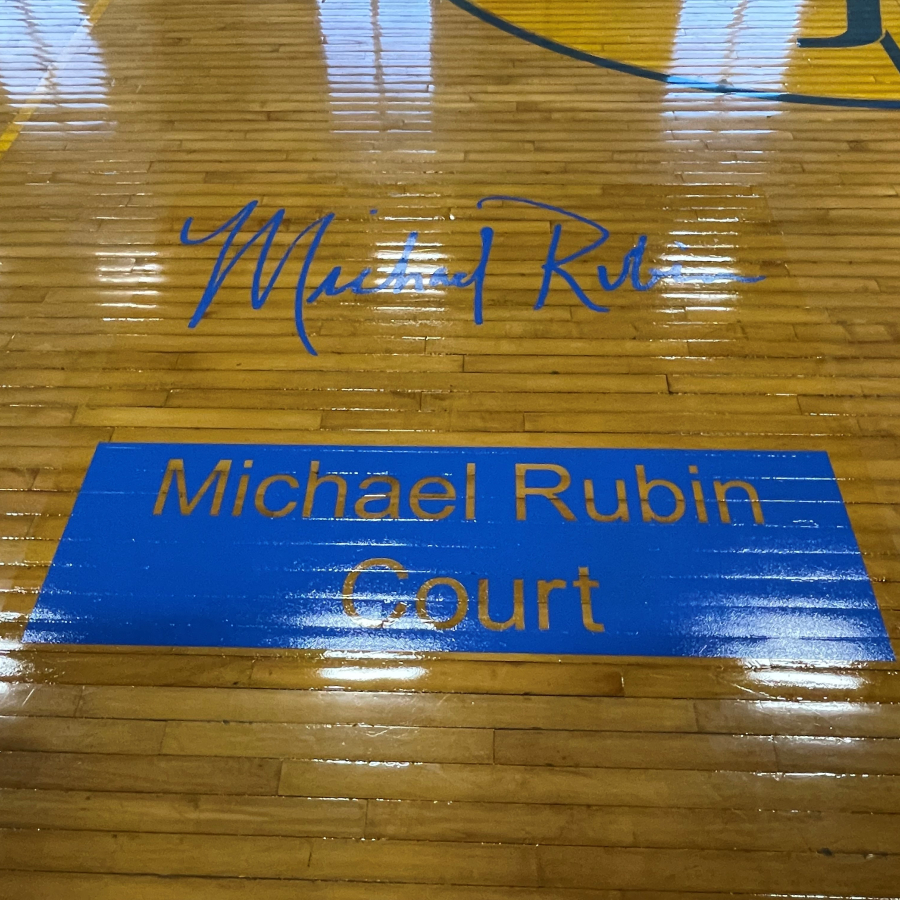 Mike Rubin court dedication